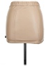 DKNY Solid Tan Faux Leather Skirt Size 10 - photo 2