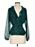 Aqua 100% Polyester Teal 3/4 Sleeve Blouse Size XS - photo 1