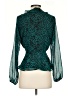 Aqua 100% Polyester Teal 3/4 Sleeve Blouse Size XS - photo 2