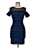 Beware! Stripes Blue Cocktail Dress Size M (estimated) - photo 1
