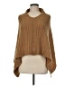 Top It Off 100% Acrylic Brown Poncho One size - photo 1