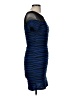 Beware! Stripes Blue Cocktail Dress Size M (estimated) - photo 4