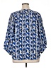 Sunny Leigh 100% Polyester Blue 3/4 Sleeve Blouse Size XL - photo 2
