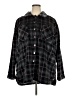 Torrid 100% Polyester Plaid Black Fleece Size 3X Plus (3) - photo 1