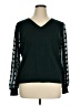 Adrianna Papell Green Pullover Sweater Size XL - photo 1