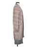 Sparrow Plaid Gray Wool Cardigan Size S - photo 4