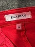 Lila Ryan Solid Red Shorts Size 16 - photo 3
