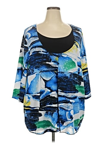 Maggie Barnes 3/4 Sleeve Top (view 1)