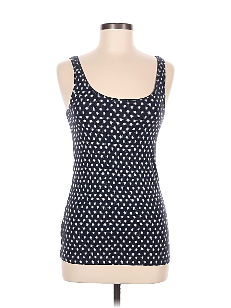 Pre-owned Ann Taylor Loft Tank Top Blue Square Neckline Tops