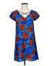 GB 100% Polyester Blue Short Sleeve Top Size XS - photo 1