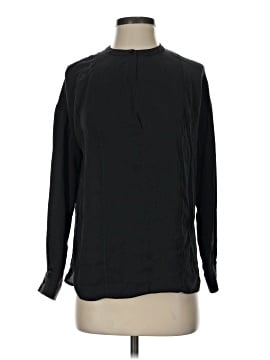Vince. Long Sleeve Silk Top (view 1)