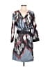Eloise 100% Polyester Print Blue Casual Dress Size Med - Lg - photo 1