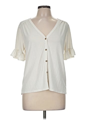 Green Envelope Short Sleeve Henley (view 1)