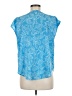 Fun2Fun 100% Polyester Blue Short Sleeve Blouse Size M - photo 2