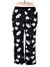 Ellos 100% Rayon Floral Black Casual Pants Size 22 - 24 - photo 1