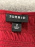 Torrid 100% Polyester Burgundy 3/4 Sleeve Blouse Size 2X Plus (2) - photo 7