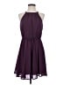 Blue Rain 100% Polyester Solid Purple Cocktail Dress Size S - photo 1