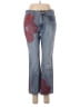 Express Jeans 100% Cotton Paisley Blue Jeans Size 5 - 6 - photo 1