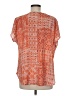 Beacon 100% Polyester Orange Short Sleeve Blouse Size M - photo 2