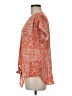 Beacon 100% Polyester Orange Short Sleeve Blouse Size M - photo 5
