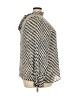 MNG Houndstooth Gray Silver Long Sleeve Blouse Size 20 - photo 4