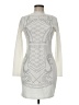 Say What? Graphic Ivory Cocktail Dress Size M - photo 1