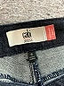 CAbi Chevron-herringbone Blue Jeans Size 8 - photo 7