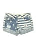 Forever 21 100% Cotton Stars Blue Denim Shorts Size 28 waist - photo 1