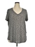 Athleta Gray Short Sleeve Top Size XL - photo 1