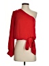 Glam 100% Polyester Red 3/4 Sleeve Blouse Size S - photo 1