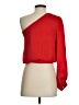 Glam 100% Polyester Red 3/4 Sleeve Blouse Size S - photo 2