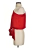 Glam 100% Polyester Red 3/4 Sleeve Blouse Size S - photo 5