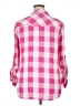 Intro 100% Lyocell Checkered-gingham Pink 3/4 Sleeve Button-Down Shirt Size XL - photo 2