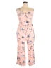 No Boundaries 100% Recycled Polyester Floral Pink Jumpsuit Size XXL - photo 1