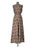 Shein 100% Polyester Paisley Brown Casual Dress Size L - photo 2