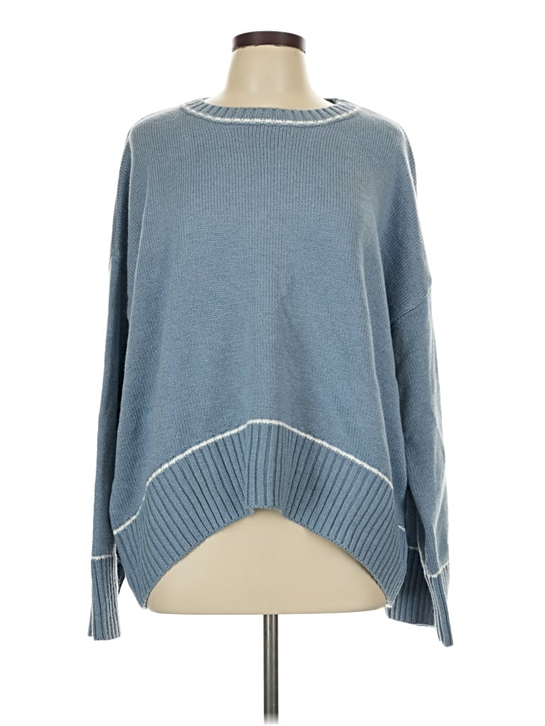 Pre-owned Wishlist Pullover Sweater In Blue