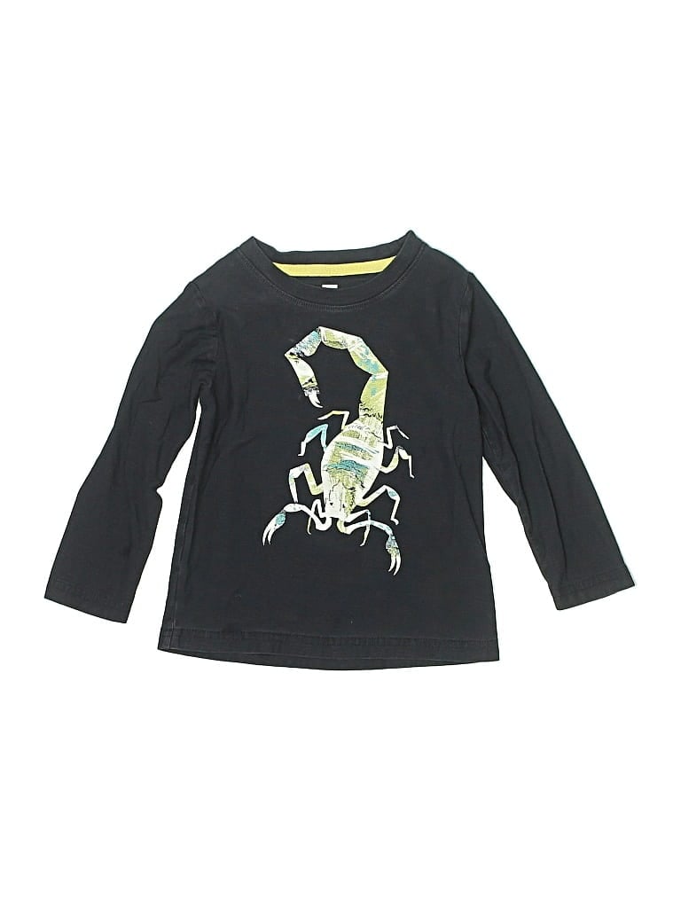 Pre-owned Tea Kids' 3/4 Sleeve T-shirt In Black
