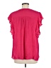 Doe & Rae Pink Short Sleeve Blouse Size M - photo 2