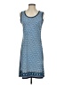 Max Studio Graphic Blue Casual Dress Size XS - photo 1