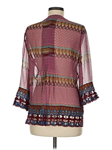 Sundance 3/4 Sleeve Silk Top (view 2)