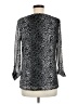 Roz & Ali Silver 3/4 Sleeve Blouse Size M - photo 2