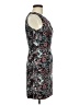 H&M 100% Polyloom Print Black Cocktail Dress Size 6 - photo 4
