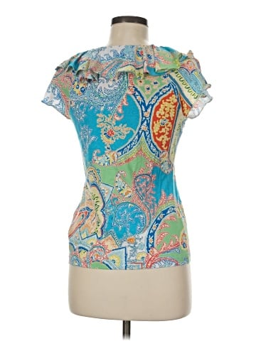 Lauren by Ralph Lauren Short Sleeve Blouse (view 2)