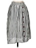 Mikarose Stripes Gray Casual Skirt Size XS - photo 1