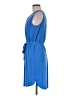 Ann Taylor Solid Blue Casual Dress Size M - photo 5