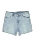 Seven7 Blue Denim Shorts Size 10 - photo 1