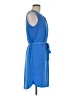 Ann Taylor Solid Blue Casual Dress Size M - photo 4