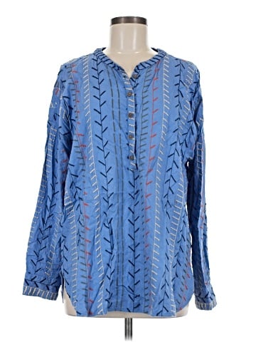 Tru Luxe Jeans Long Sleeve Blouse (view 1)