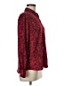 Liz Claiborne 100% Polyester Paisley Red Long Sleeve Blouse Size Med Petite - photo 4