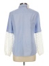 Chico's Color Block Blue 3/4 Sleeve Blouse Size Lg Petite - photo 2